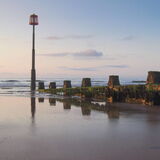 Pastel morning light Dawlish Warren