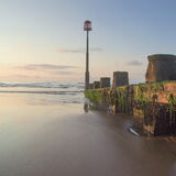 Pastel colours at dawn Dawlish Warren