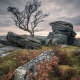 Overcast - Emsworthy Rocks, Dartmoor National Park, Devon