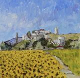 Sunflower fields near Viviers, 2