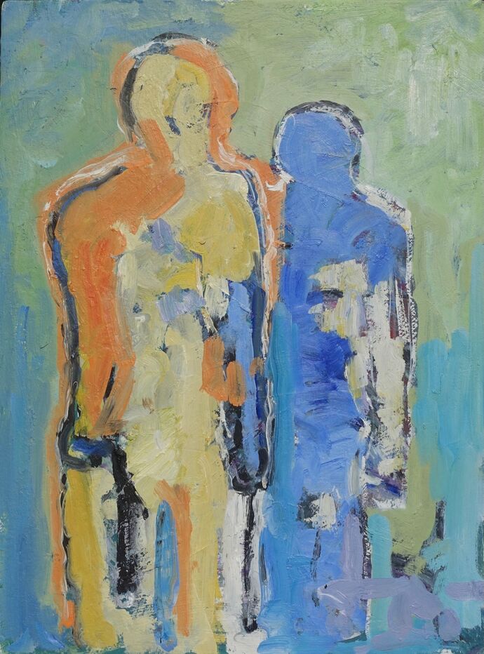 Two figures (after Keith Vaughan)