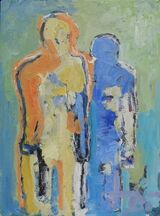 Two figures (after Keith Vaughan)