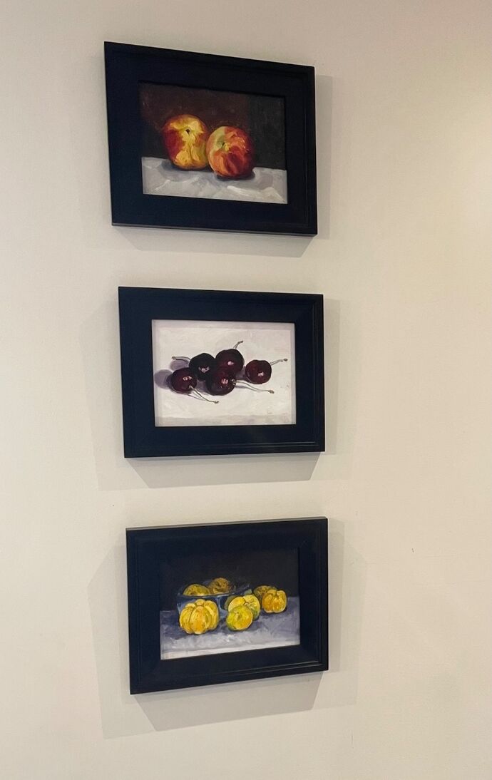 A group of small paintings