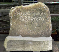 memorial in field stone
