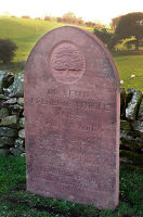 memorial in reclaimed sandstone