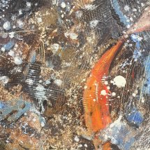 Detail from Blue water with fish