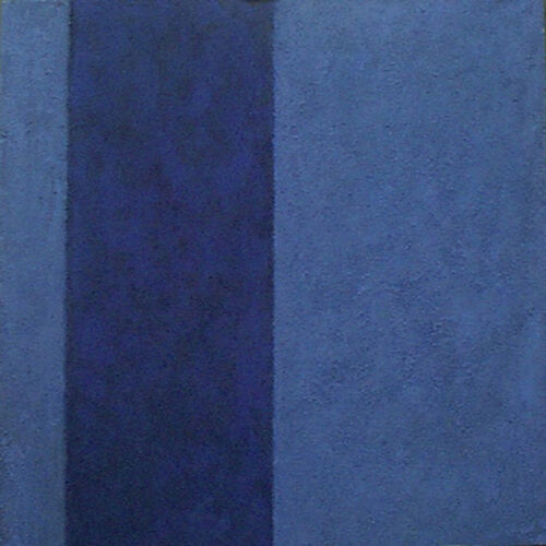 '8 Series, 8. Blue Plate 1.3.4.' 60x60cm Acrylic on canvas 2005 (Private Collection)