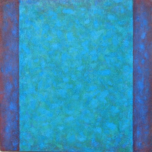 'Blue between Blue 3' acrylic on canvas 45x45 2005