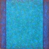 'Blue between Blue 3' acrylic on canvas 45x45 2005
