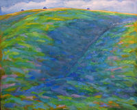 'Uffington Hill' oil on canvas 1994