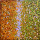 'Meeting Halfway 11' 48x48cm acrylic on paper 2025