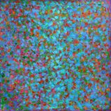 'Meeting Halfway 17' acrylic on paper  48x48cm 2025