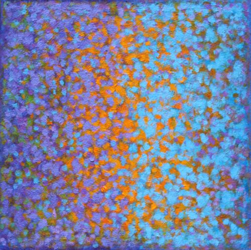 'Meeting Halfway 2' 50x50cm acrylic on board 2025