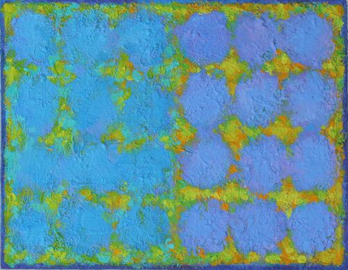 'Two Dozen' 30x24cm acrylic on board 2024 (Private Collection)