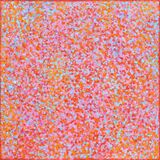 'Warm Cool Fusion' acrylic on canvas  60x60cm 2024