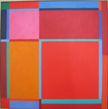 'Square Rotation 1' 45x45cm acrylic on canvas 2002