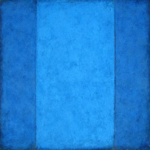 .Blue Between Blue. 70x70cm acrylic on canvas 2006