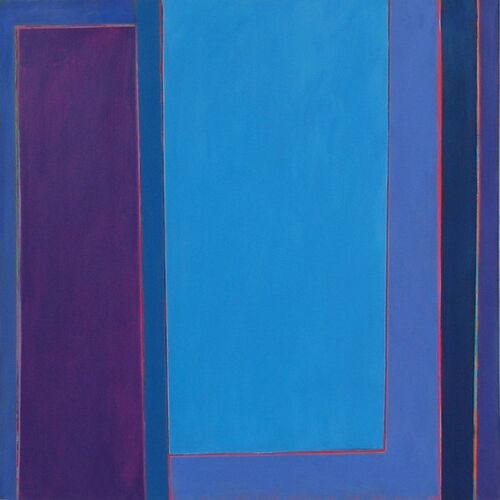 'Light Weight' - 90x90cm Acrylic on canvas 2006 (Public Collection - West Berks Hospital Trust)