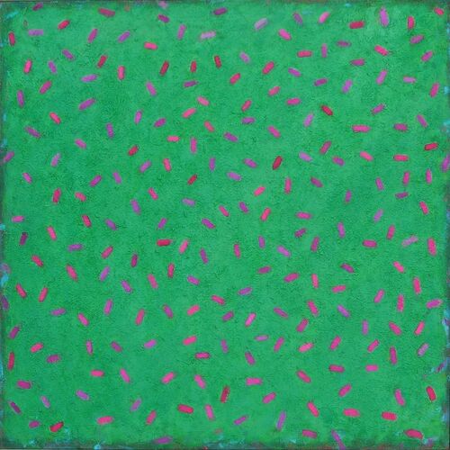 'Circulation on Green' - 90x90cm acrylic on canvas 2007
