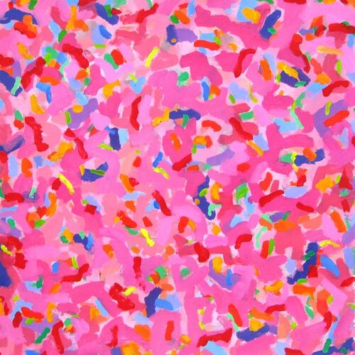 'Rotation 1' Acrylic on paper 48x48cm 2008