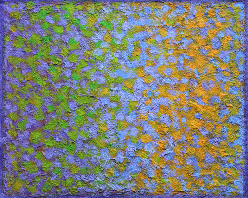 'Passage 4' acrylic on board 30x24cm 2025