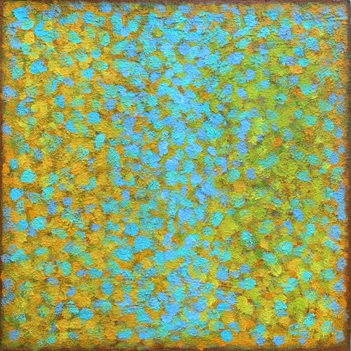 'Into light 2' acrylic on board 35x35cm 2025