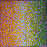 'Meeting Halfway 9' 48x48cm acrylic on paper 2025