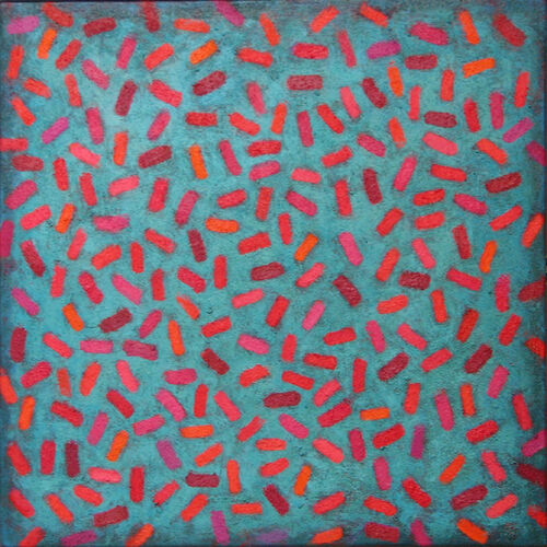 'Beans 2' 45x45cm acrylic on canvas 2007 (Private Collection)