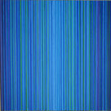 'Blue Lines 3' 60x60cm Acrylic on canvas 2005