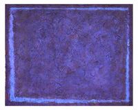 Blue Screen 2. 30x24cm acrylic on board 2019