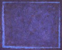 Blue Sheet 2. 30x24cm acrylic on board 2019