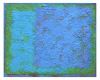 Blue on Blue 1. 30x24cm acrylic on board 2018