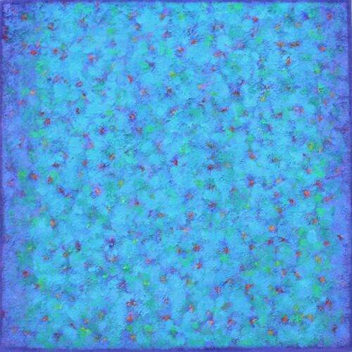 'Blues to Blues' acrylic on canvas 60x60cm 2019