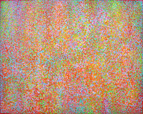 'Cascade 1' acrylic on canvas 100x80cm 2020