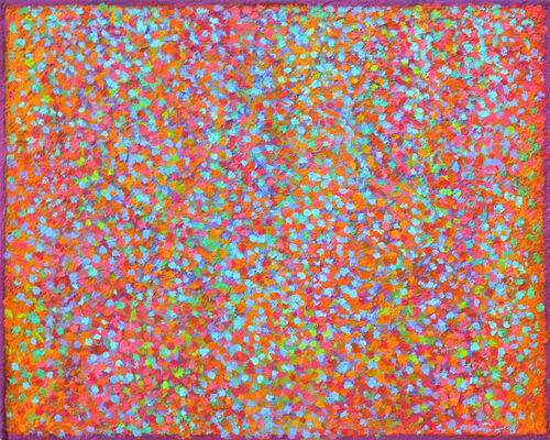 'Cascade 4. acrylic on board 50x40cm 2020