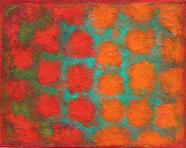 'Colour Chord 10' acrylic on board 30x24cm 2025