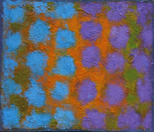 'Colour Chord 2' 30x24cm acrylic on board 2025