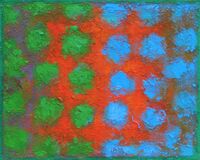 'Colour Chord 4' 30x24cm acrylic on board 2025