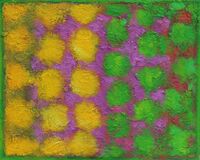 'Colour Chord 6' 30x24cm acrylic on board 2025