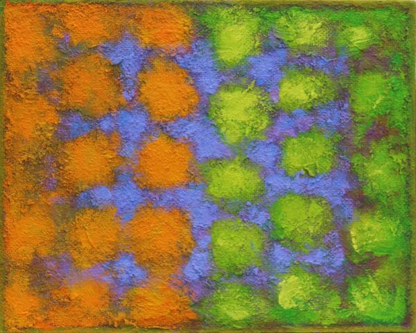 'Colour Chord 7' acrylic on board 30x24cm 2025