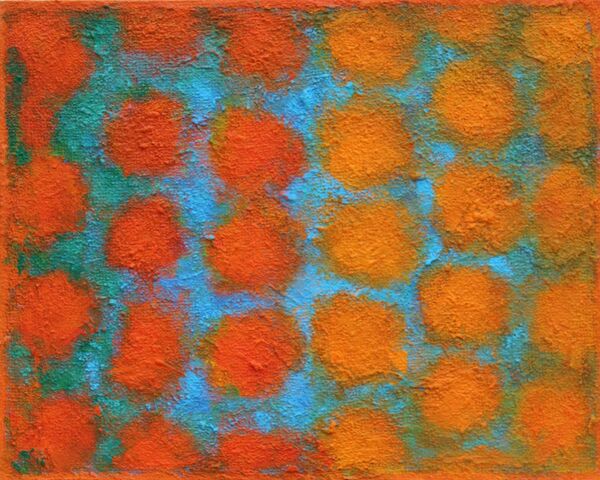 'Colour Chord 9' acrylic on board 30x24cm 2025