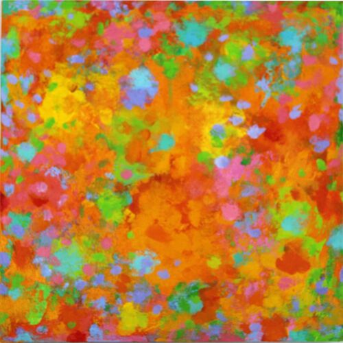 'Clusters 12' acrylic on board 40x40cm 2022 (private collection)