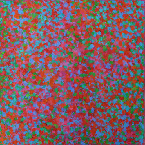 'Clusters 13' acrylic on board 40x40cm 2022 (private collection)