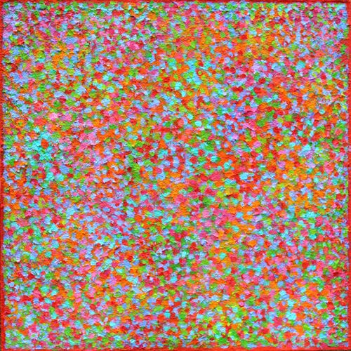 'Clusters 16' acrylic on board 40x40cm 2022