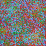 'Clusters 17' acrylic on canvas 30x30cm 2024