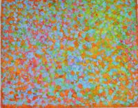 'Clusters 1' acrylic on board 30x24cm 2022