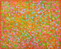 'Clusters 2' acrylic on board 30x24cm 2022