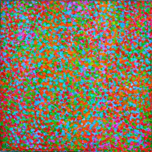 'Clusters 6' acrylic on board 40x40cm 2022