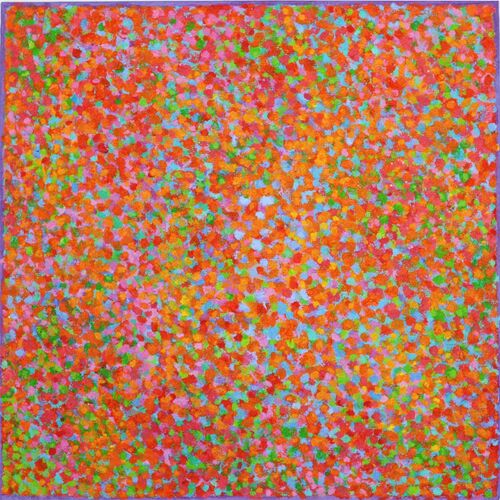 'Clusters 7' acrylic on board 40x40cm 2022