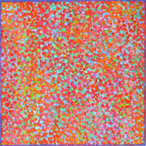 'Clusters 8' acrylic on board 40x40cm 2022